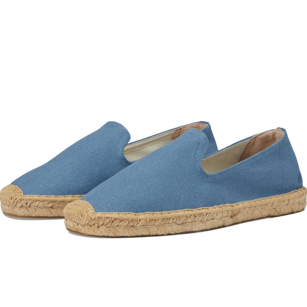 Soludos Men's Blue Smoking Slipper Espadrille Loafer